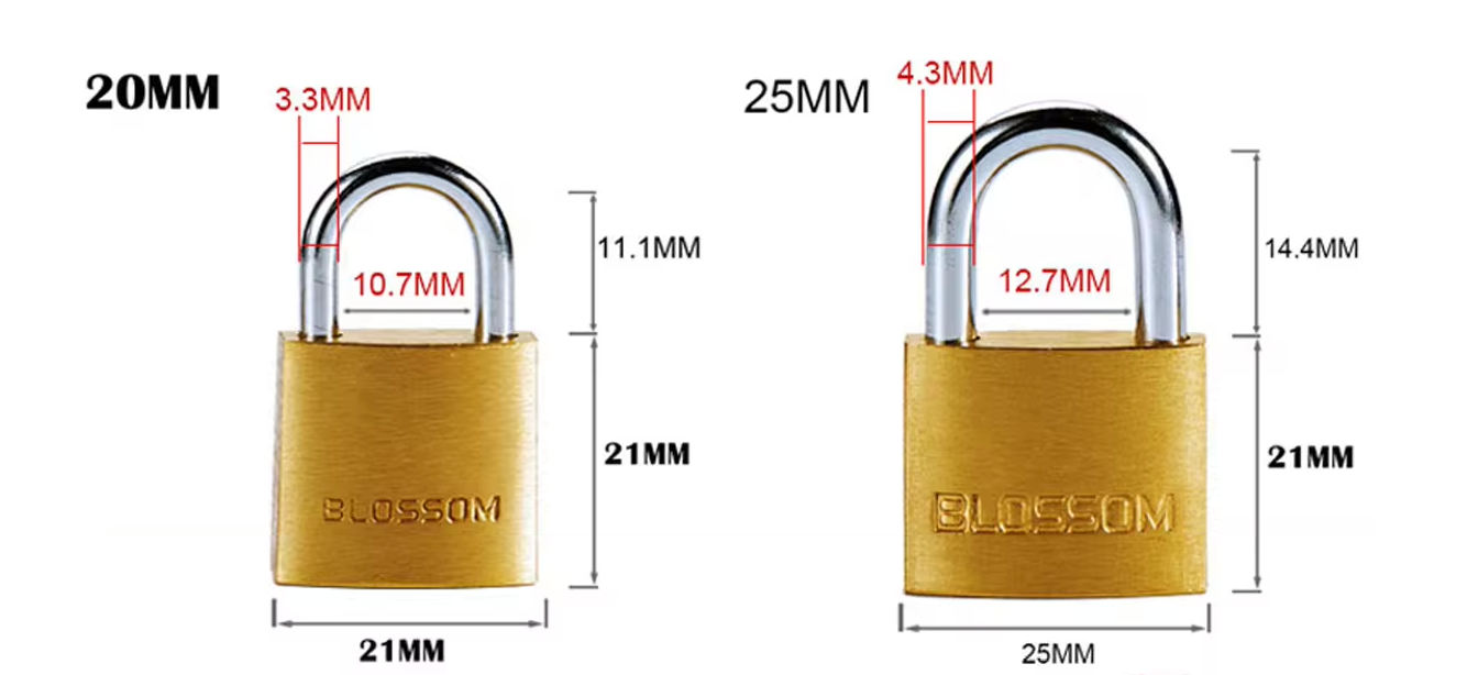 BLOSSOM HIGH SECURITY SOLID BRASS PADLOCK BC16