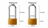 BLOSSOM HIGH SECURITY SOLID BRASS PADLOCK, LONG SHACKLE, BC16L