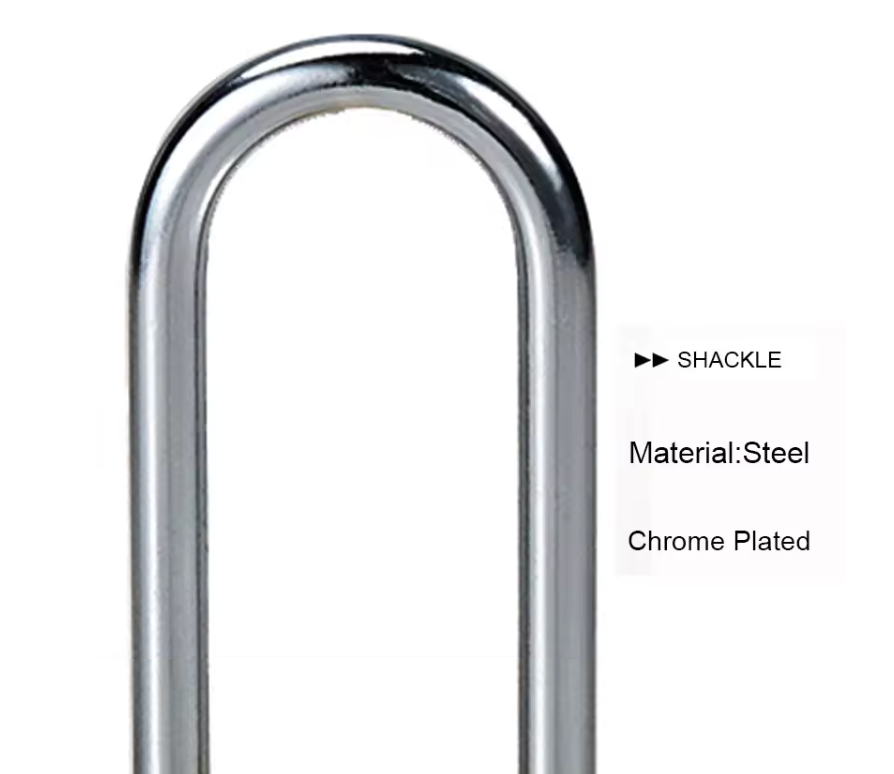 BLOSSOM HIGH SECURITY SOLID BRASS PADLOCK, LONG SHACKLE, BC16L