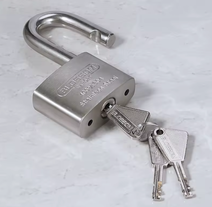 BLOSSOM HEAVY DUTY STAINLESS STEEL PADLOCK, ST45
