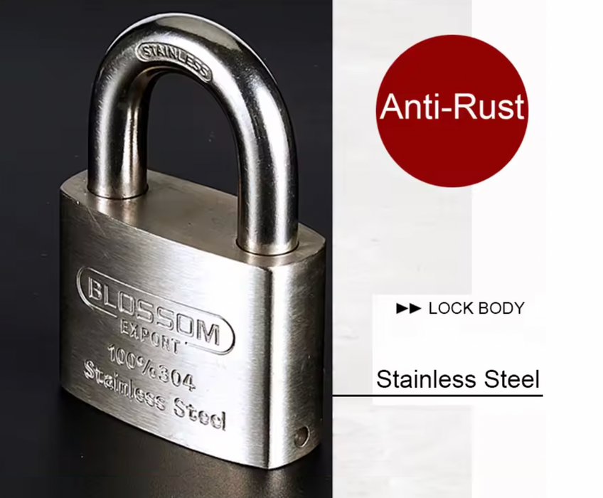 BLOSSOM HEAVY DUTY STAINLESS STEEL PADLOCK, ST45