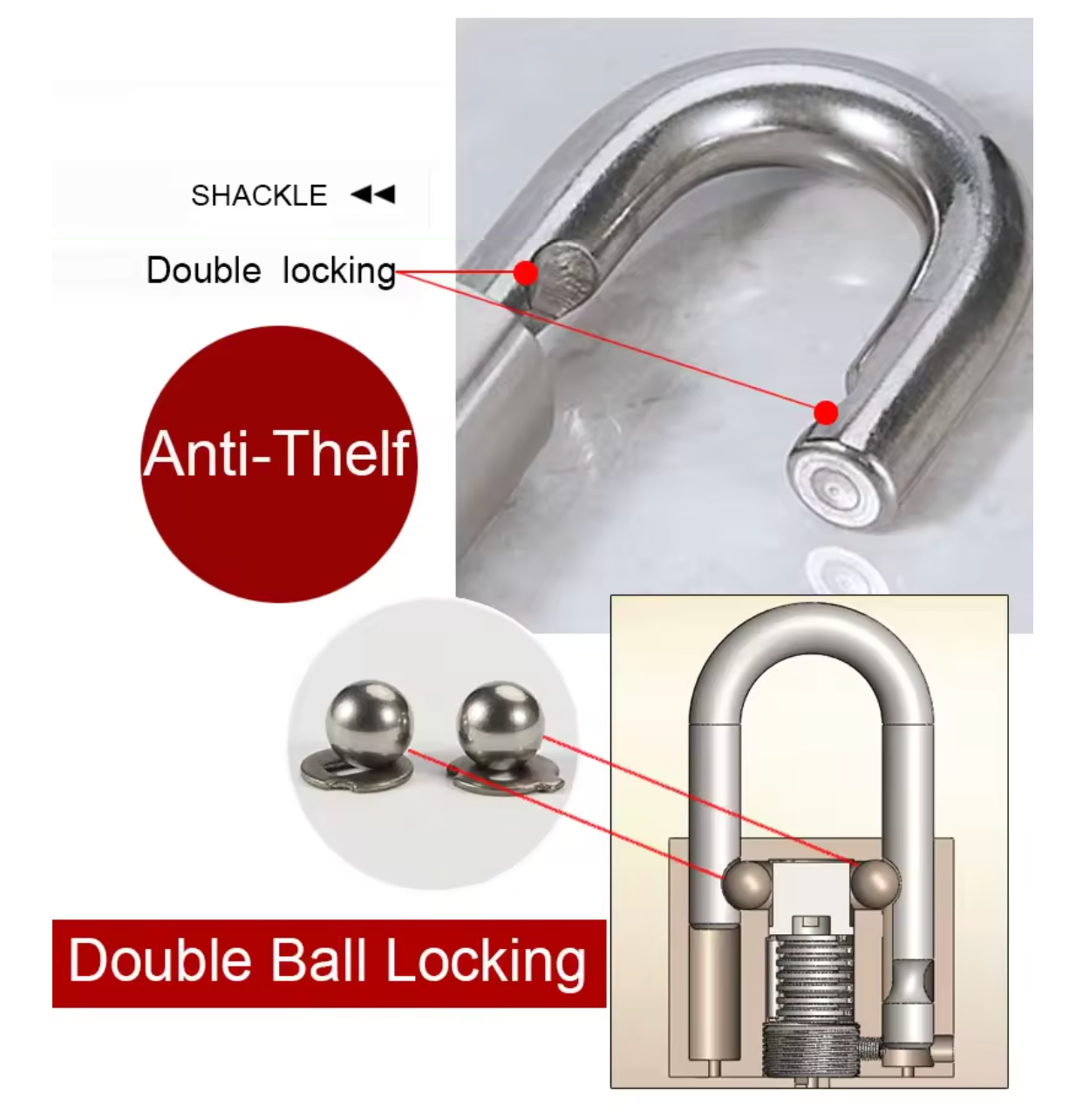 BLOSSOM HEAVY DUTY STAINLESS STEEL PADLOCK, ST45