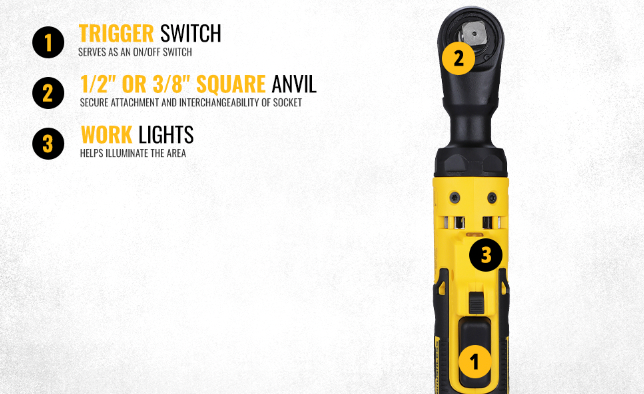 DEWALT ATOMIC™ 20V MAX Brushless 1/2" Ratchet Impact Wrench - DCF512N (BARE TOOL)
