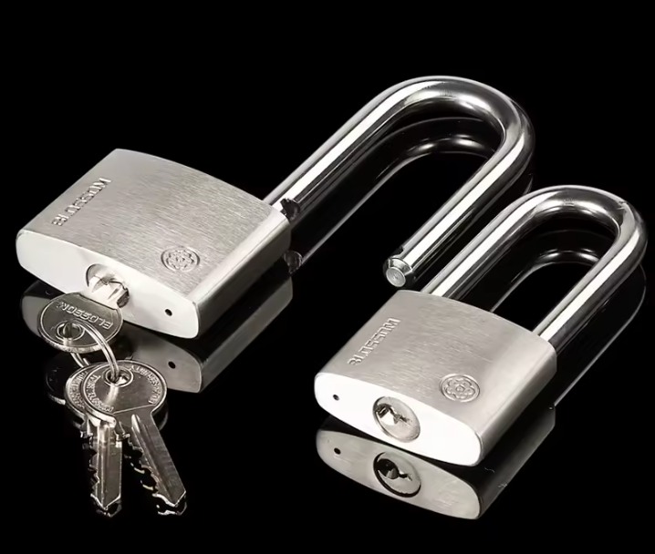 BLOSSOM HIGH SECURITY STAINLESS STEEL PADLOCK, LONG SHACKLE BC92L