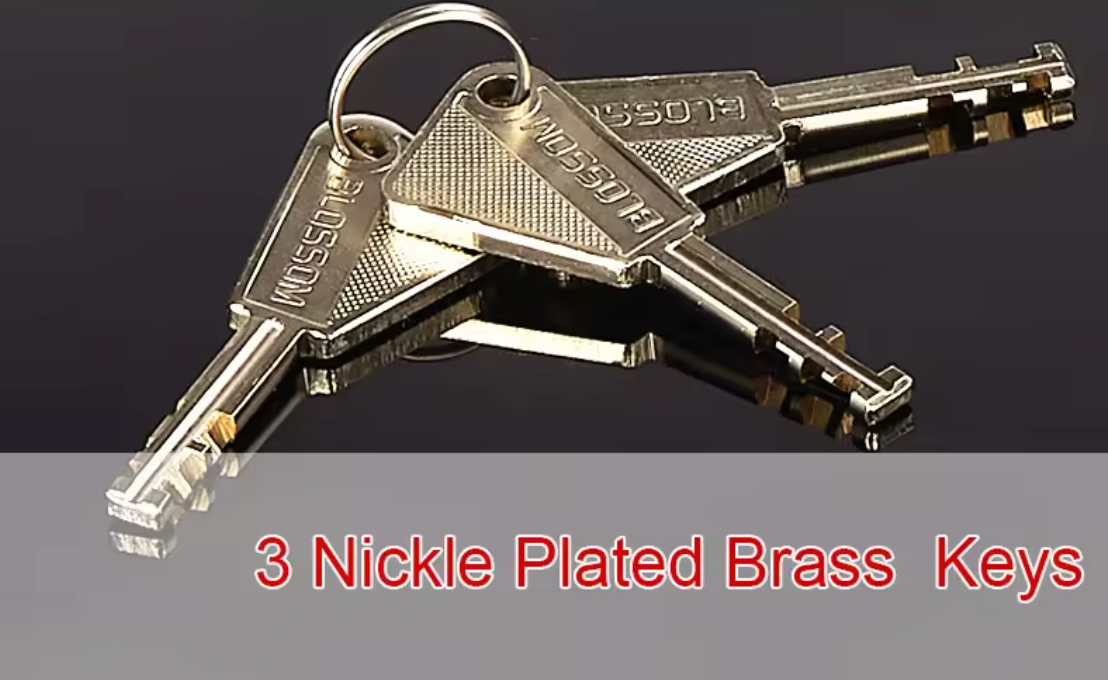 BLOSSOM HEAVY DUTY STAINLESS STEEL PADLOCK, LONG SHACKLE, ST45L