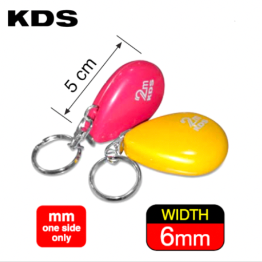 KDS RAIN DROP COMPACT MEASURING TAPE, RD6-2 (WIDTH: 6MM) (2.0M)