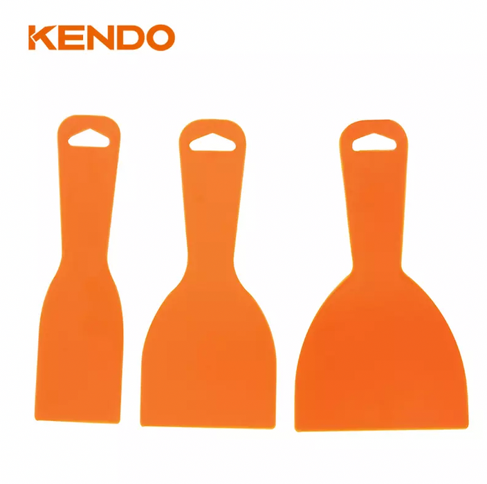 KENDO 3PC PLASTIC SCRAPER SET - 45423