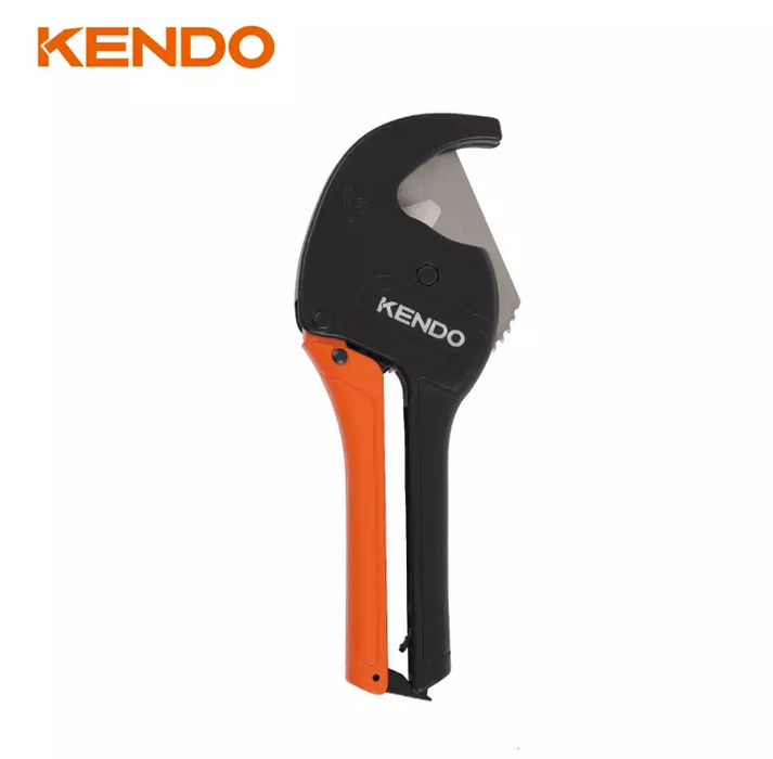 KENDO V-SHAPED RATCHET PLASTIC PIPE CUTTER - 50333