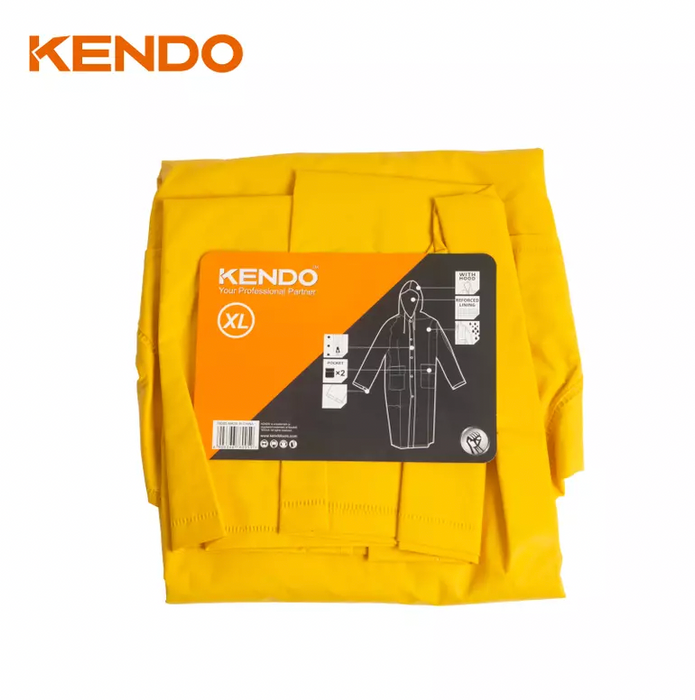 KENDO RAINCOAT WITH ZIPPER AND POCKETS