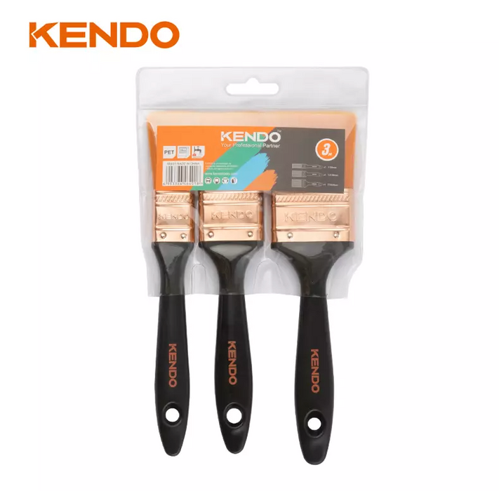 KENDO 3PC PAINT BRUSH SET - 46401