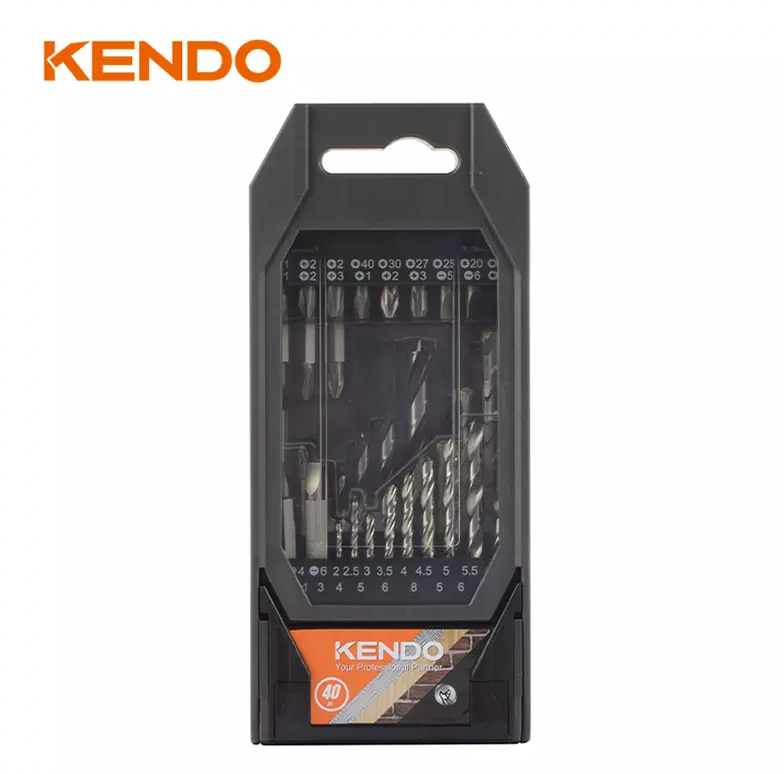 KENDO 40PC DRILL BIT AND SCREW BIT SET - 32404036