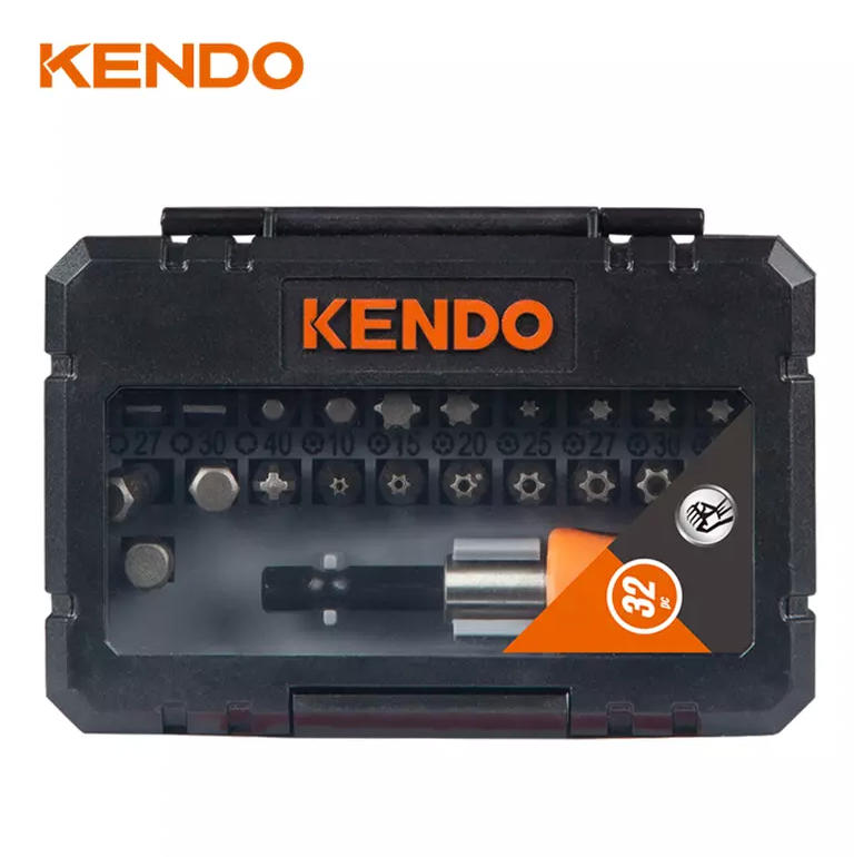 KENDO 32PC COLOUR RING SCREW BIT SET - 32203235