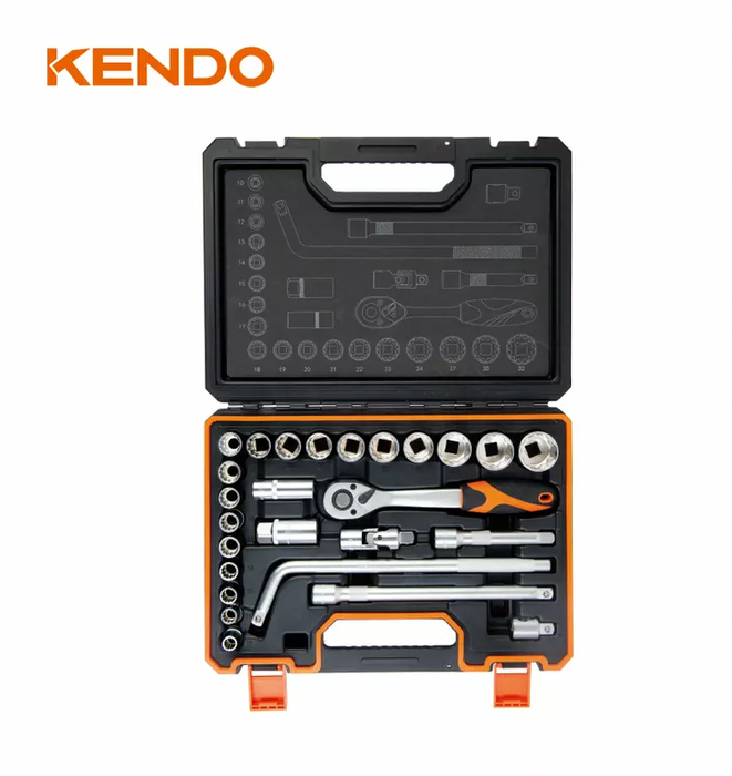 KENDO 26pc 1/2" SOCKET SET - 90565