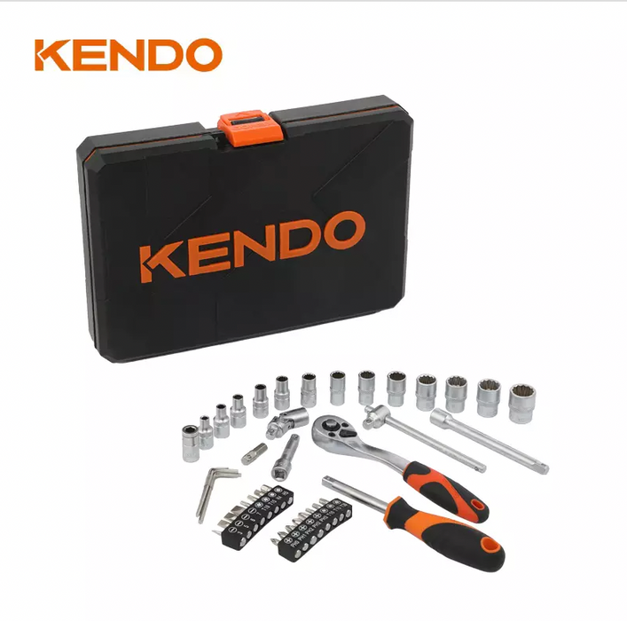 KENDO 42PC 1/4" SOCKET SET - 90562