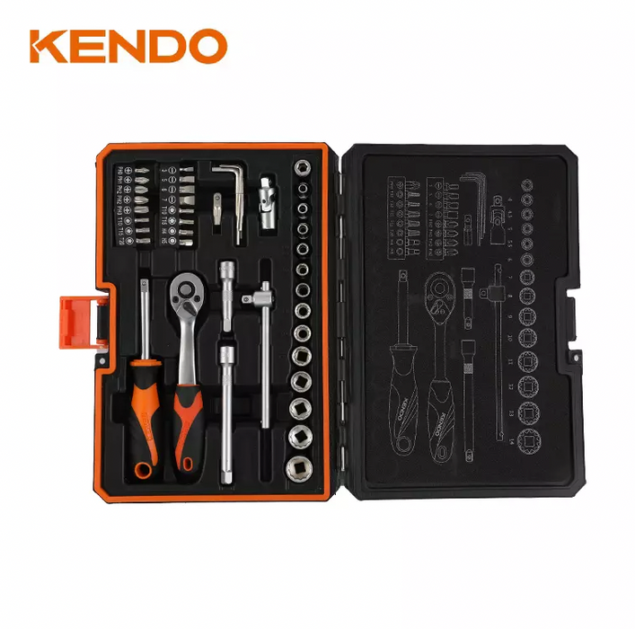 KENDO 42PC 1/4" SOCKET SET - 90562