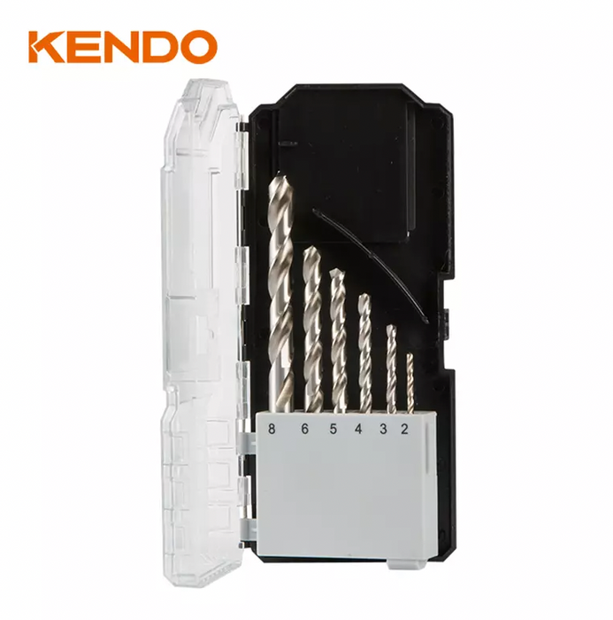 KENDO 6PC HSS TWIST DRILL BIT 2-8MM - 11602933