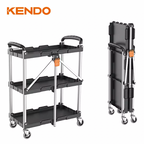 KENDO FOLDABLE TROLLEY, UTILITY STORAGE CART - 90339