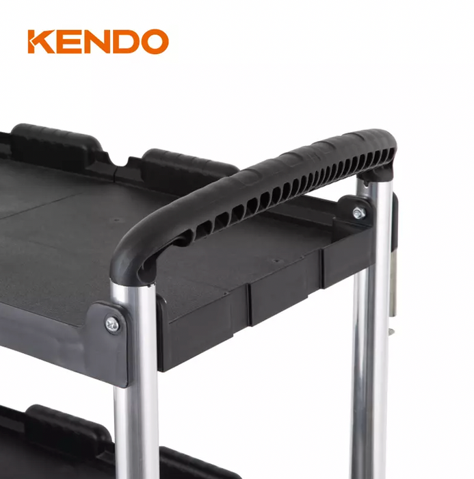 KENDO FOLDABLE TROLLEY, UTILITY STORAGE CART - 90339