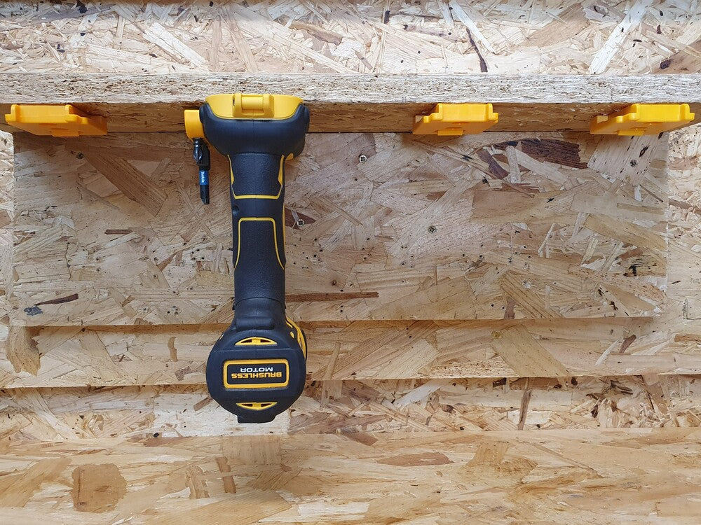 StealthMounts Tool Mounts for Dewalt 18V/ 20V Max & Flexvolt Series [SKU: TM-DW18-YLW-4LF]