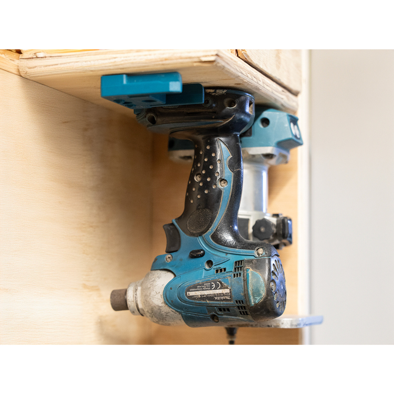 StealthMounts Tool Mounts for Makita 18V LXT Series [SKU: TM-MK18-BLU-4LF]