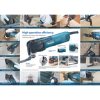 MAKITA TM3010CX6, CORDED MULTI TOOL WITH ACCESSORIES