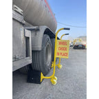 H/D PVC BLACK YELLOW WHEEL CHOKE WITH WHEEL & STEEL HANDLE