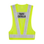 U-BEST TRAFFIC CONTROLLER GREEN SAFETY VEST WITH LED LIGHTS & GREY REFLECTIVE STRIP