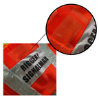 U-BEST RIGGER/SIGNALMAN RED SAFETY VEST WITH LED LIGHTS & GREY REFLECTIVE STRIP