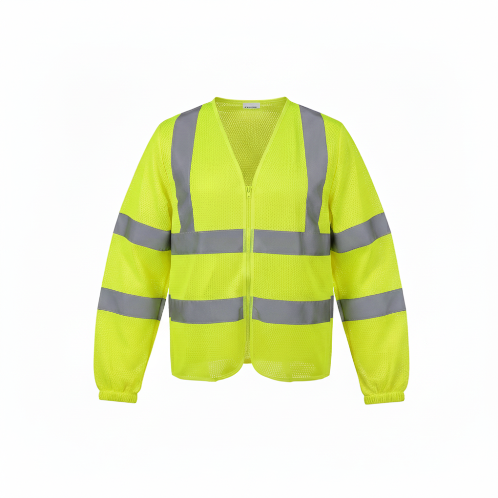 U-BEST LONG SLEEVE ZIP TYPE SAFETY VEST WITH REFLECTIVE