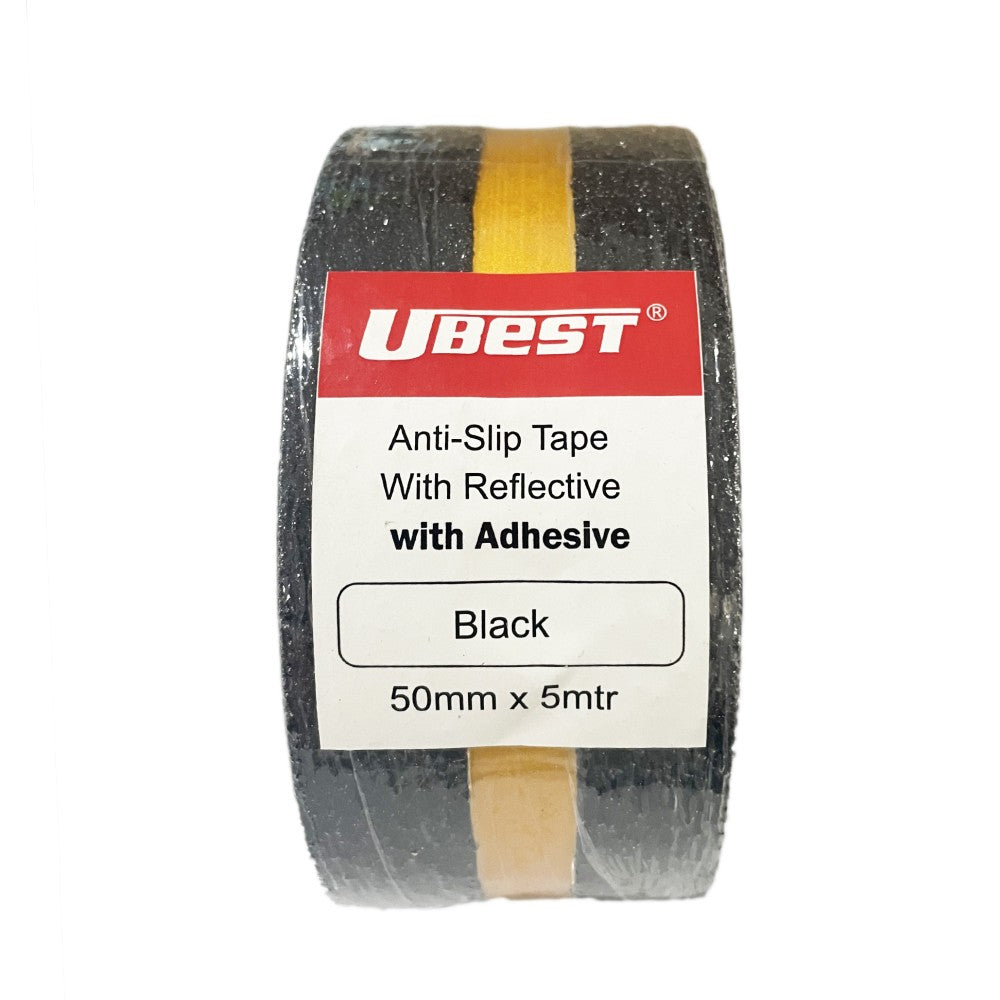 U-BEST BLACK ANTI-SLIP TAPE WITH YELLOW REFLECTIVE Main image