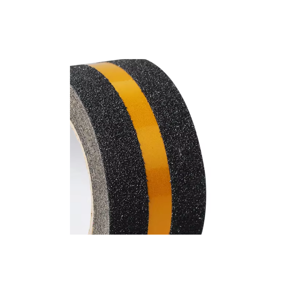 U-BEST BLACK ANTI-SLIP TAPE WITH YELLOW REFLECTIVE