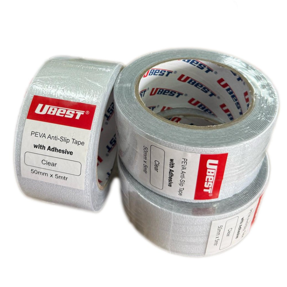 U-BEST CLEAR PEVA ANTI SLIP TAPE 2" X 5MTR