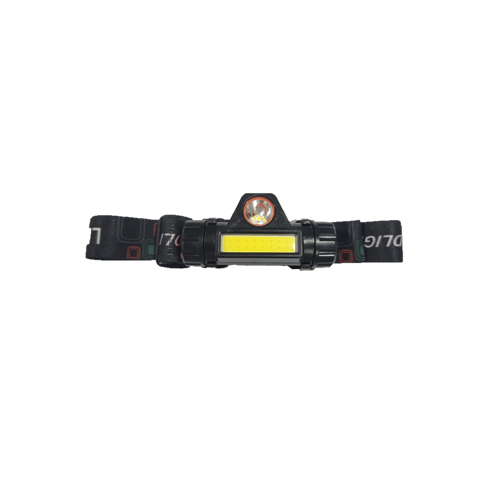 LED RECHARGEABLE HEAD LAMP 5W DUAL MODE, ABS COVER WITH MAGNETIC, USB CABLE