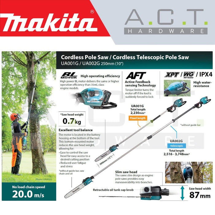 MAKITA UA001G CORDLESS POLE SAW