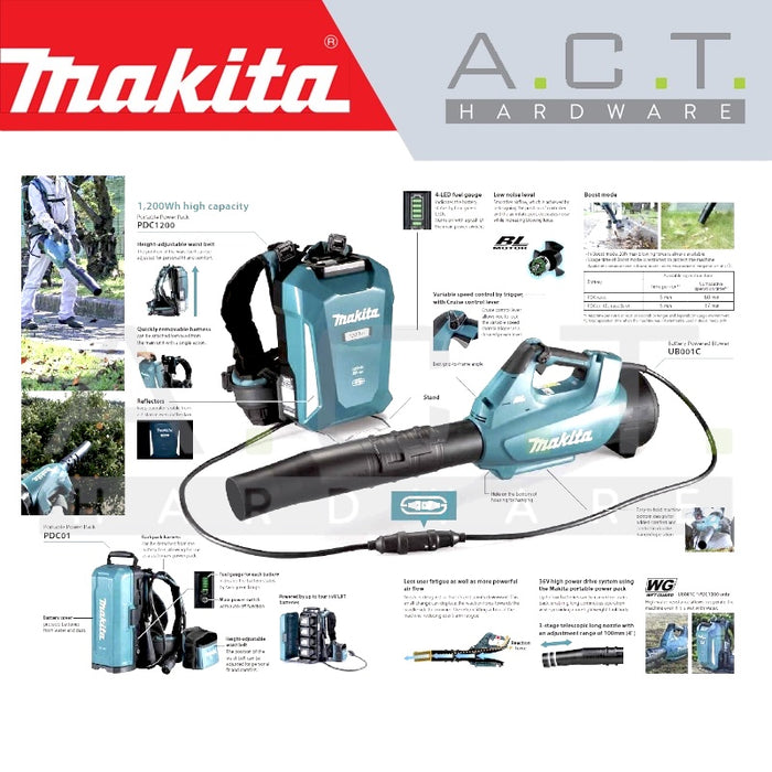 MAKITA UB001C CORDLESS BATTERY POWERED BLOWER