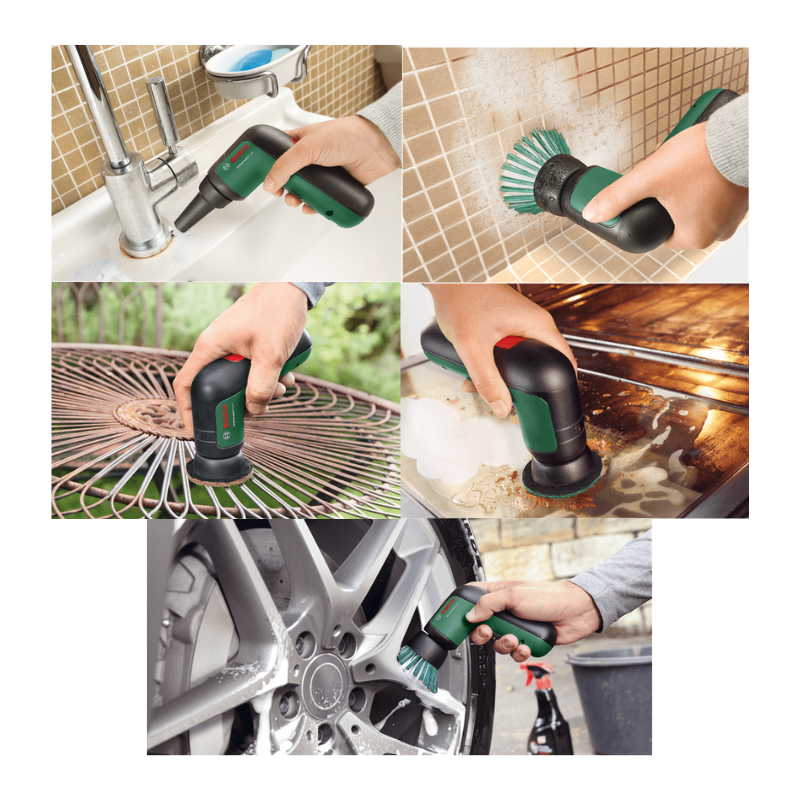 POWERFUL BOSCH UNIVERSAL BRUSH, 3.6V CORDLESS MINI POWER SCRUBBER SET, 215 RPM (CHARGING WITH MICRO-USB)