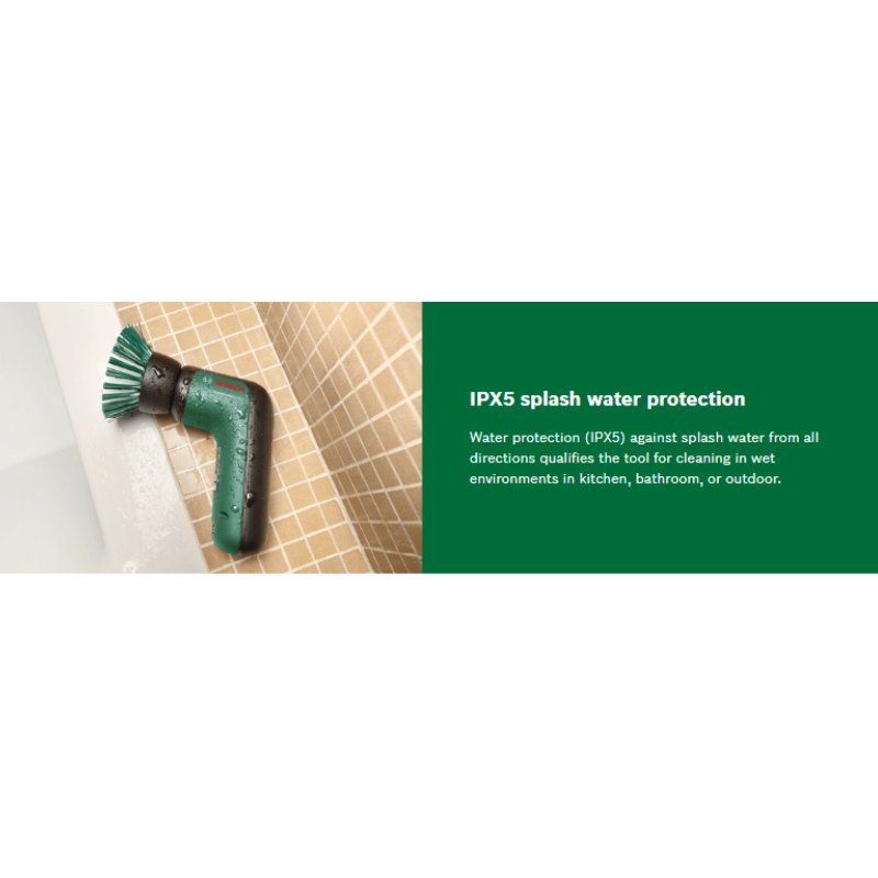 POWERFUL BOSCH UNIVERSAL BRUSH, 3.6V CORDLESS MINI POWER SCRUBBER SET, 215 RPM (CHARGING WITH MICRO-USB)