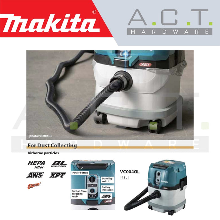 MAKITA VC004GLZ CORDLESS VACUUM CLEANER