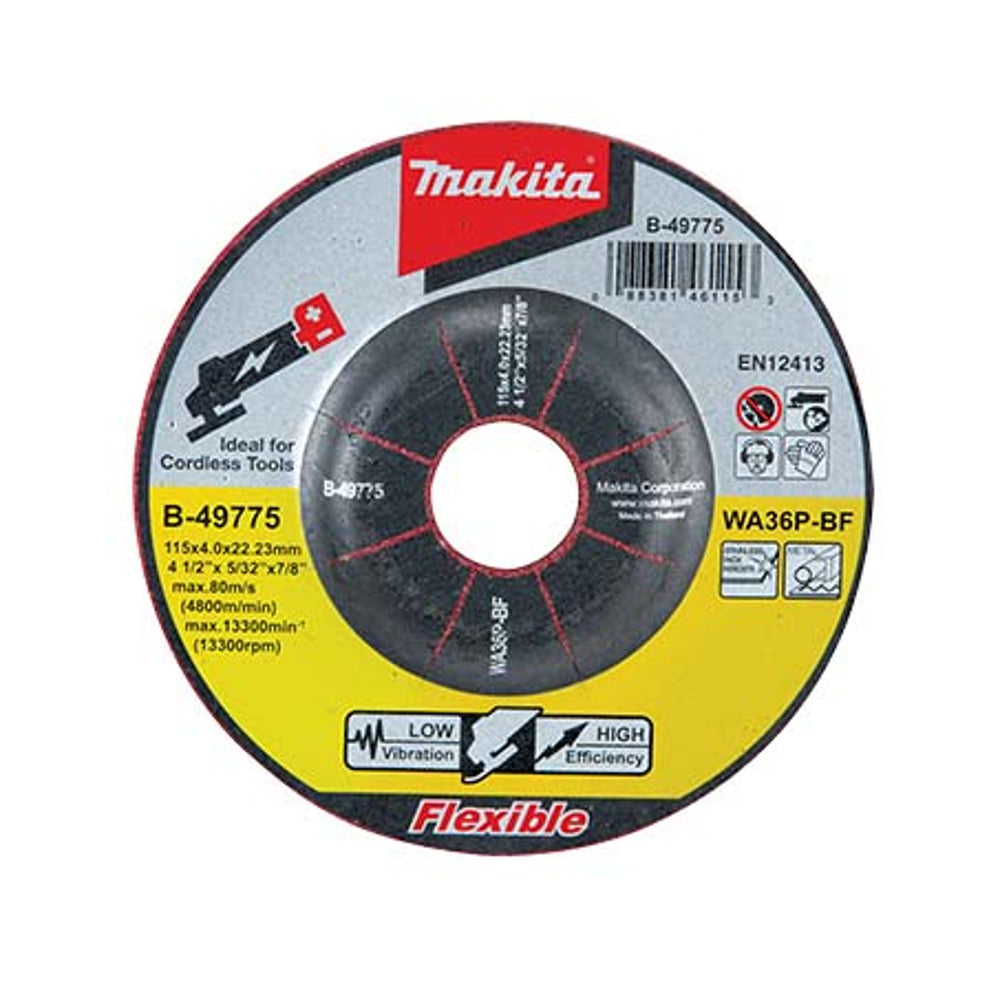 Makita Flexible Grinding Disc WA36P 100mm