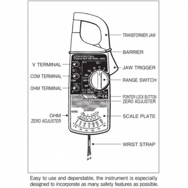 KYORITSU 2608A ANALOGUE CLAMP METER