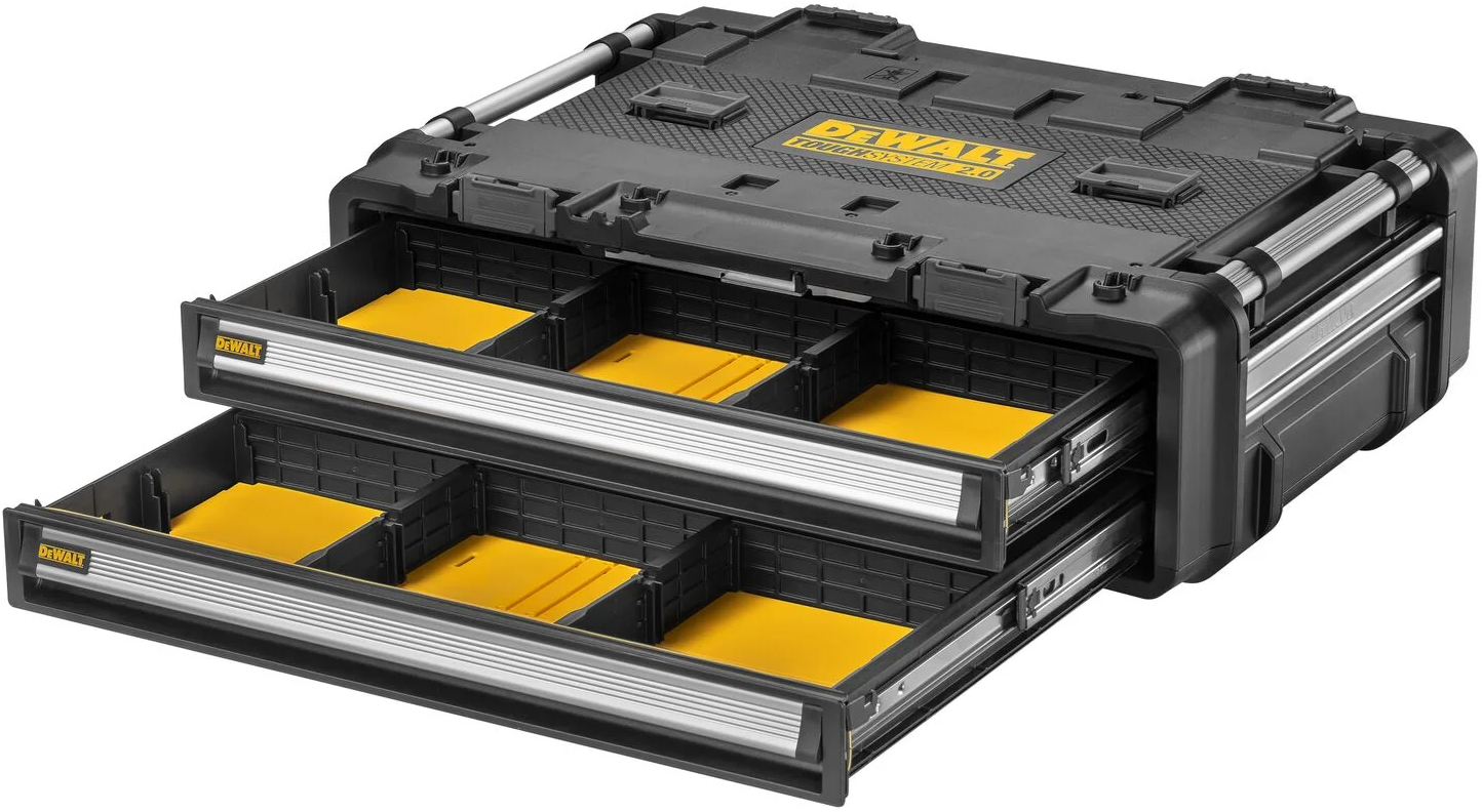 DEWALT IP65 TOUGHSYSTEM 2.0 DXL 2 DRAWERS 750X550X250MM DWST08520-1