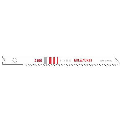 MILWAUKEE 48-42-2190 , 3-5/8" 14TPI U-Shank Metal Cutting Bi-Metal Jig Saw Blades (5pcs) Main image