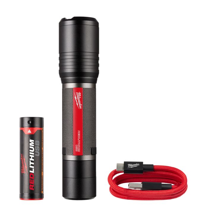 MILWAUKEE L4 FL2000-301 ASIA L4 B3 2000 Max Lumens USB Rechargeable Slide Focus Flashlight