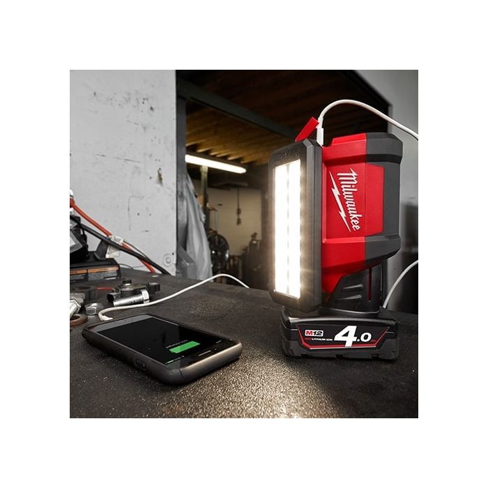 MILWAUKEE M12 PAL-0 APJ, M12™ 700 Max Lumens Pivot Area Light (BARE UNIT)