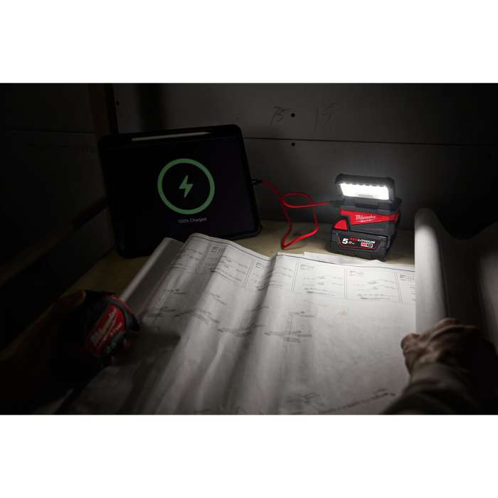 MILWAUKEE M18 ALIS-0 APJ,M18™ 1000 Max Lumens Service Area Light (BARE UNIT)