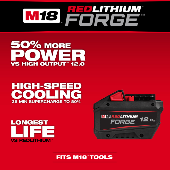 MILWAUKEE M18 FB12 ASIA , M18™ FORGE™ 12.0Ah Battery