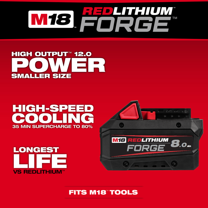 MILWAUKEE M18 FB8 ASIA, M18™ FORGE™ 8.0Ah Battery