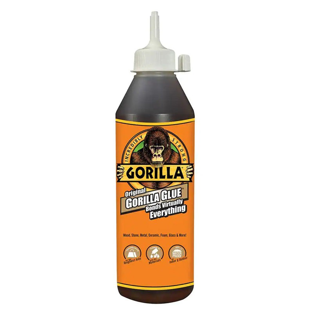 Gorilla Original Glue, Waterproof Polyurethane, Brown, 59ml to 1.06L