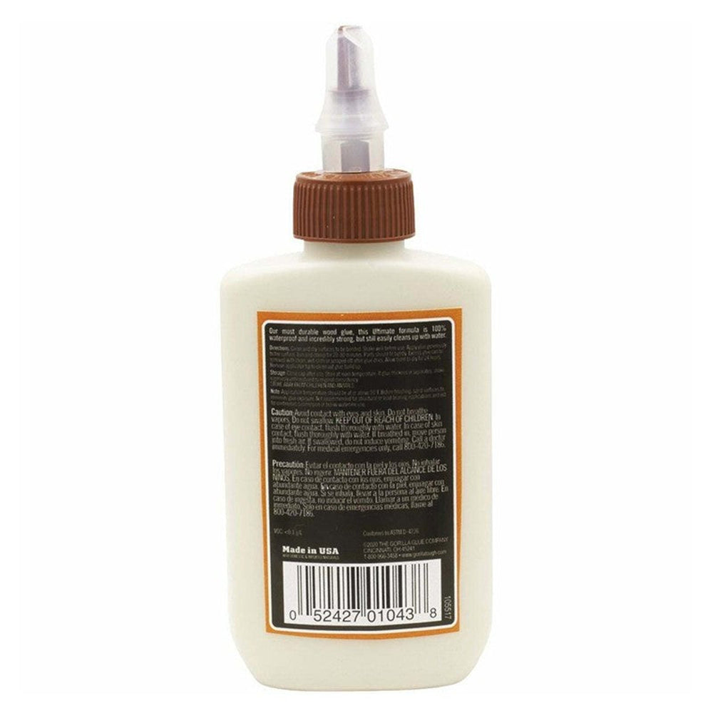 Gorilla Ultimate Wood Glue, Natural Wood Colour, 118ml / 236ml / 532ml
