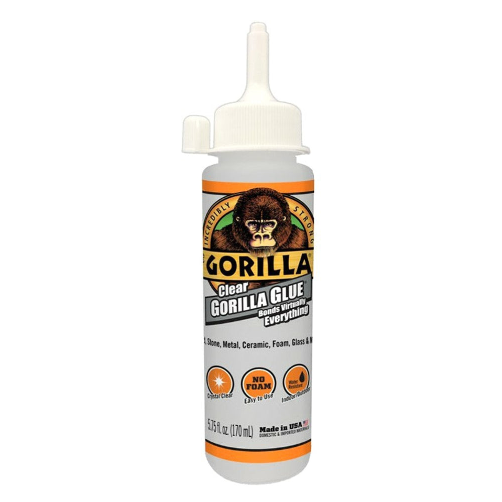 Gorilla Clear Glue, Water Resistant, Crystal Clear, 51ml / 111ml / 170ml
